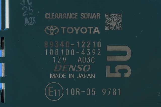 Styreenhet diverse til Toyota Corolla 2019-->> (TOYOTA|89340-12210|)