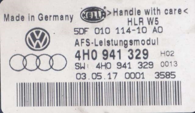 Styreenhet lys (LCM - Light Control Module) til Škoda Superb 2015-->> (Type III) (VAG|4H0 941 329|)