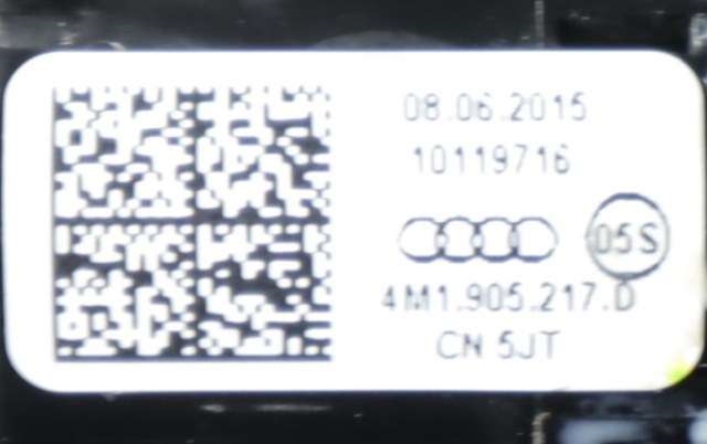 Bryter start/stopp til Audi Q7 2015-->> (Type II)  (VAG|4M1 905 217 D|)