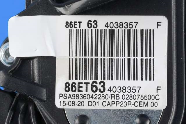 Pedal gass til Toyota Proace City 2020-->>  (PSA|98 360422 80|)