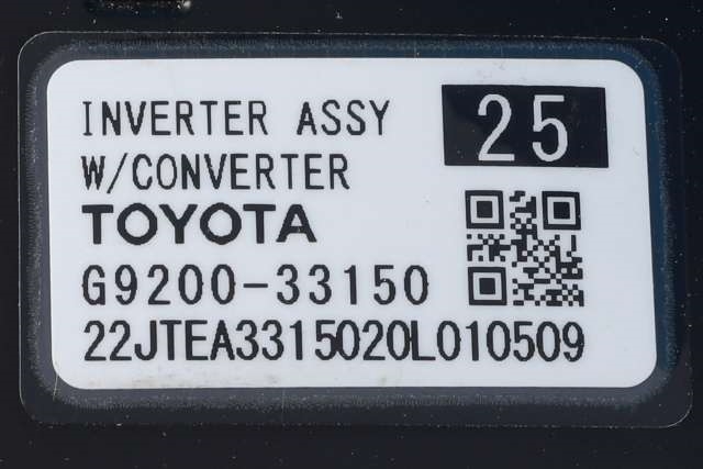 Inverter hybrid til Toyota Camry 2019-->>  (TOYOTA|G9200-33150|)