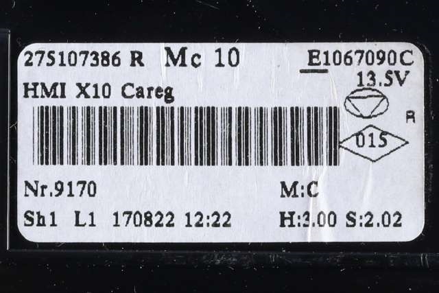 Varmeapparat betjening til Renault Zoe 2013-2019 (Fase 1)  (RENAULT|2751 07386R|)