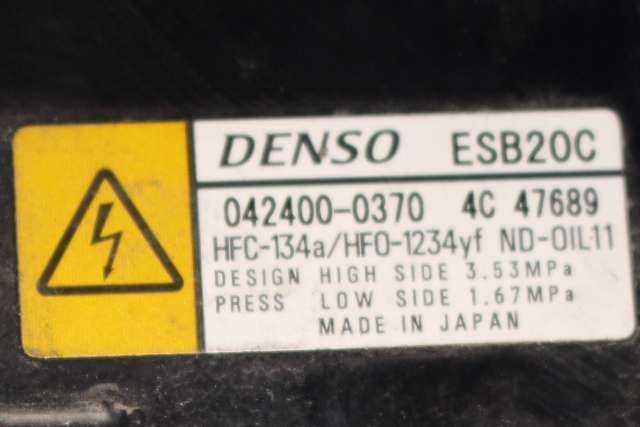 Aircondition kompressor hybrid til Toyota Corolla 2019-->>  (DENSO|042400-0370|)