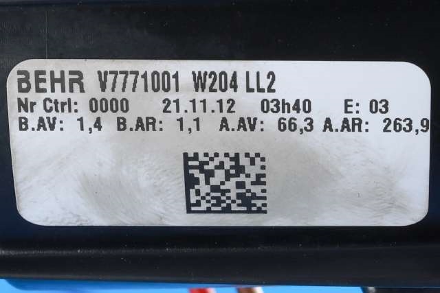 Varmeapparat motor til Mercedes E-Klasse 2009-2013 (Fase 1) (W212) (W212) (BEHR|V7771001|)