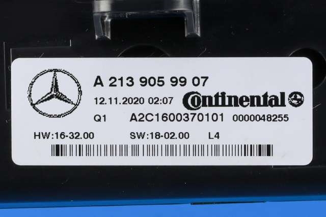 Varmeapparat betjening til Mercedes E-Klasse 2016-2023 (W213) (W213) (MERCEDES|A 213 905 99 07|)
