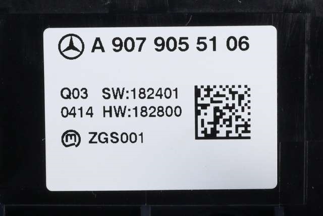 Varmeapparat betjening til Mercedes Sprinter 2018-->> (907/910) (907/910) (MERCEDES|A 907 905 51 06|)