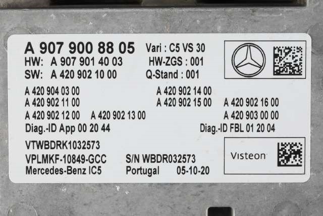 Bilstereo navigasjon til Mercedes Sprinter 2018-->> (907/910) (907/910) (MERCEDES|A 907 900 88 05|)