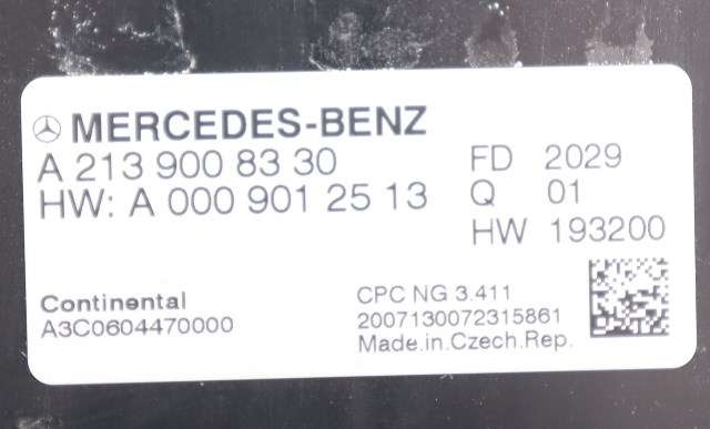 Styreenhet girkasse til Mercedes E-Klasse 2016-2023 (W213) (W213) (MERCEDES|A 213 900 83 30|)