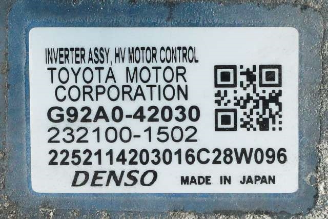 Inverter hybrid til Toyota RAV4 2016-2019 (Type IV, Fase 2)  (TOYOTA|G92A0-42030|)