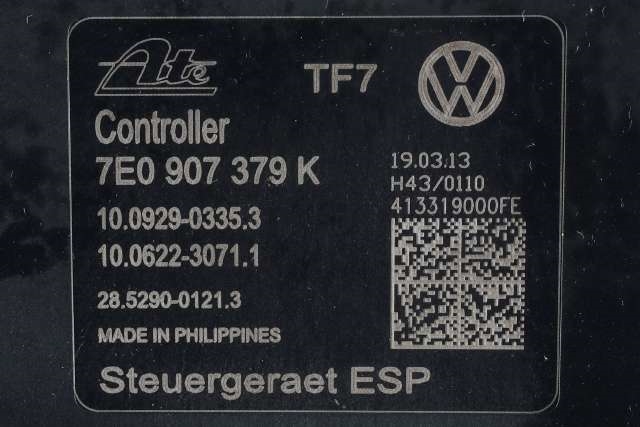 ABS sentral til VW Transporter / Caravelle 2009-2015 (Fase 2) (T5) (T5) (VAG|7E0 614 517 H|7E0 907 379 K|)