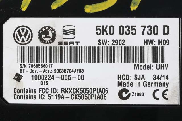Styreenhet bluetooth til VW Passat 2011-2015 (B7) (B7) (VAG|5K0 035 730 D|)