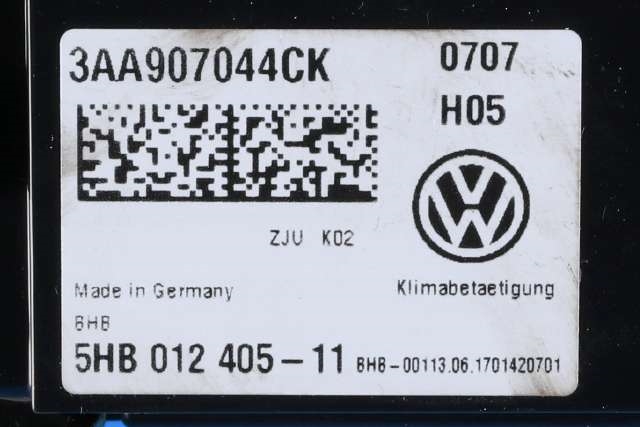 Varmeapparat betjening til VW Passat 2011-2015 (B7) (B7) (VAG|3AA 907 044 CK|)