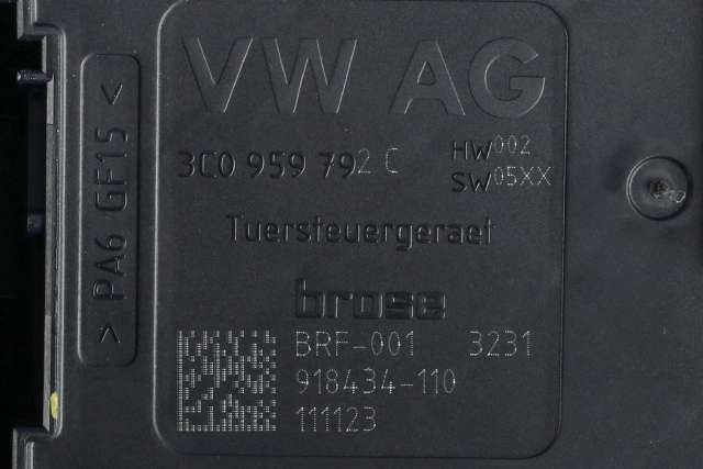 Ruteheis, kun motor, høyre foran til VW Passat 2011-2015 (B7) (B7) (VAG|3AA 959 702 A|)