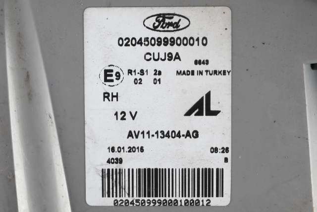 Baklykt høyre ytre til Ford B-Max 2012-2017 (FORD|AV11-13404-AG|)