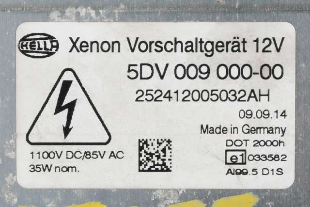Frontlykt venstre xenon til Ford S-Max 2010-2015 (Type I, Fase 2) (FORD|6M21-13D155-AL|)