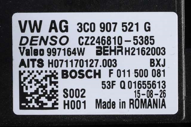 Varmeapparat motor til Audi Q3 2015-2018 (Type I, Fase 2)  (VAG|1K1 820 015 P|3C0 907 521 G|)