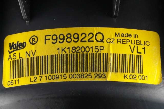 Varmeapparat motor til Audi Q3 2015-2018 (Type I, Fase 2)  (VAG|1K1 820 015 P|3C0 907 521 G|)