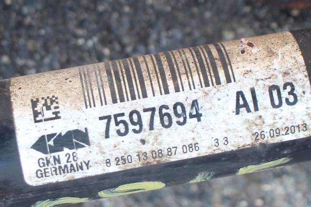 Drivaksel høyre foran, diesel/automat til BMW 3-Serie 2012-2018 (F30/F31/F34) (F30/F31/F34) (BMW|7 597 694|)