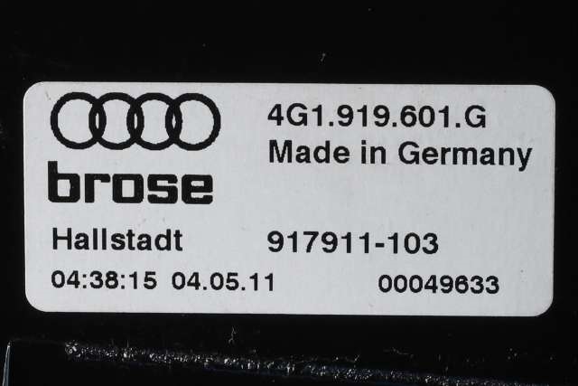 Bilstereo navigasjon skjerm til Audi A7 2010-2014 (Type I, Fase 1)  (VAG|4G1 919 601 G|)