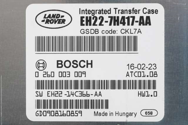 Styreenhet girkasse til Land Rover Discovery 2009-2017 (Type IV) (BOSCH|0 260 003 009|EH22-7H417-AA|)