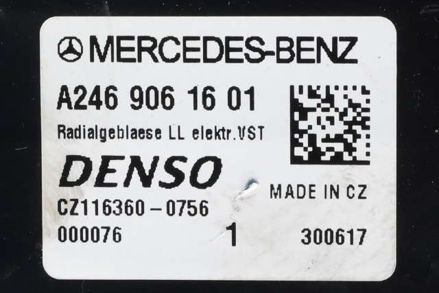Varmeapparat motor til Mercedes GLA 2014-2020 (X156) (X156) (MERCEDES|A 246 906 16 01|A 222 906 03 03|)