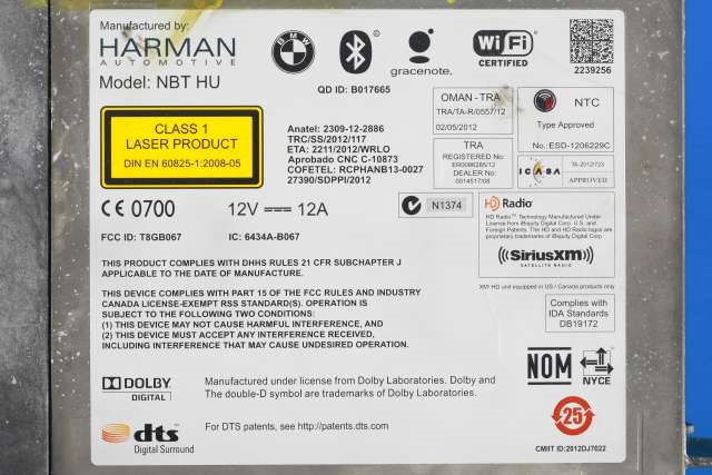Bilstereo navigasjon til BMW 3-Serie 2012-2018 (F30/F31/F34) (F30/F31/F34) (BMW|65.12-9 327 318|)