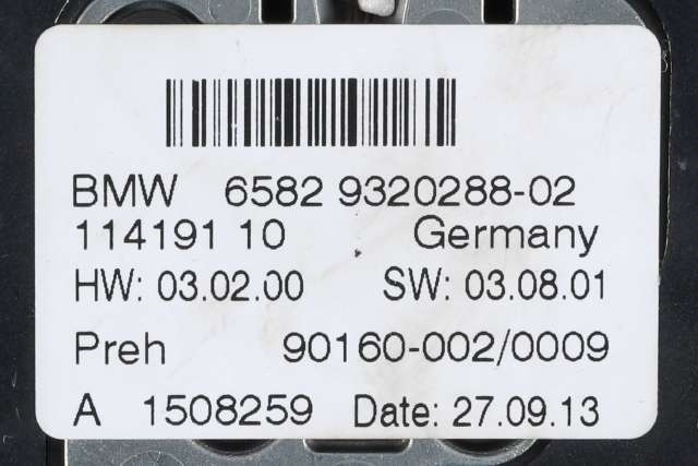 Bilstereo navigasjon betjeningspanel til BMW 3-Serie 2012-2018 (F30/F31/F34) (F30/F31/F34) (BMW|65.82-9 320 288|)