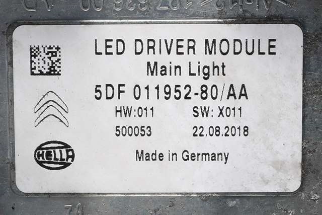 Frontlykt høyre full-LED til Citroën C5, Aircross 2019-->>  (CITROEN|98 169252 80|)