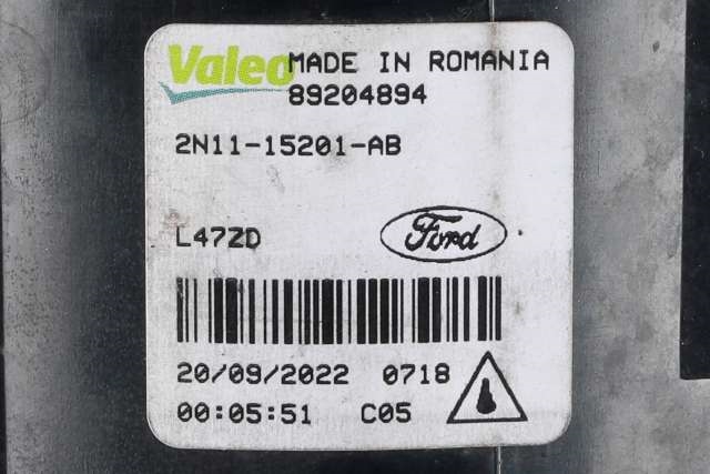 Tåkelykt venstre foran til Ford Transit Connect 2018-->> Type II, Fase 2  (VALEO|89204894|2N11-15201-AB|)