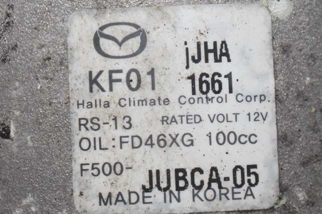 Aircondition kompressor til Mazda CX-5 2012-2017 (Type I)  (HALLA|F500-JUBCA-05|)