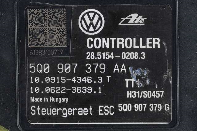 ABS sentral til VW Golf VII 2012-2017 (Fase 1)  (VAG|5Q0 614 517 T|5Q0 907 379 AA|)