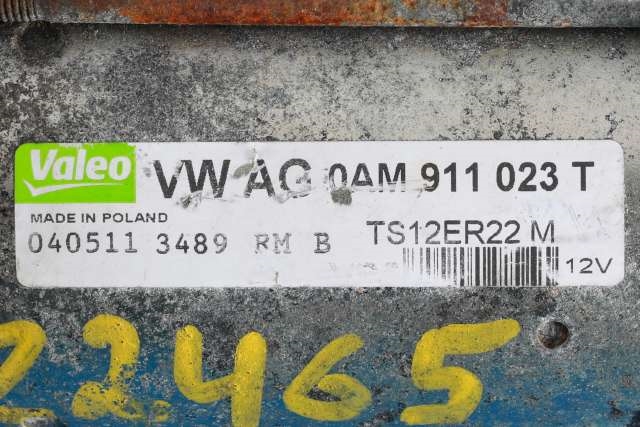 Starter til VW Polo 2009-2014 (Type V, Fase 1)  (VALEO|TS12ER22-M|0AM 911 023 T|)