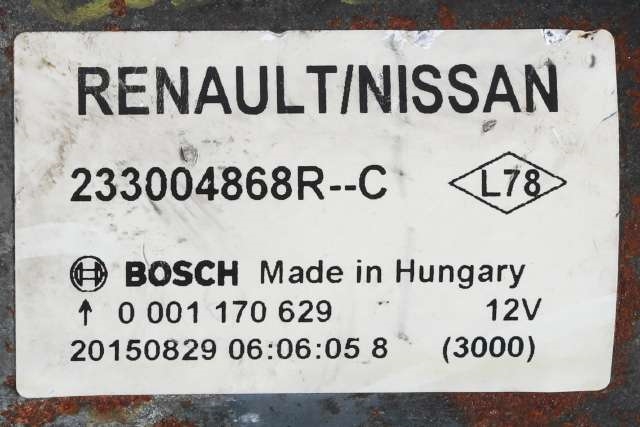 Starter diesel til Mercedes Citan 2012-2021 (W415) (W415) (BOSCH|0 001 170 629|2330 04868R|)