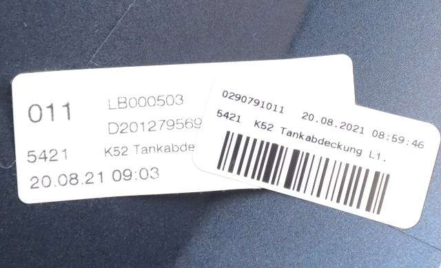 MC, Deksel, tank til MC BMW R1250 RT 2019-->> (Touring) (Touring) 