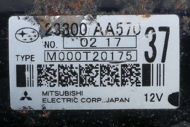 Starter til Subaru Outback 2009-2014 (Type IV)  (MITSUBISHI|M000T20175|23300-AA570|)