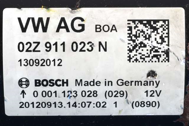 Starter diesel til VW Golf VI 2008-2012 (BOSCH|0 001 123 028|02Z 911 023 N|)