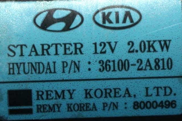 Starter diesel til Hyundai i40 2012-2017  (HYUNDAI|36100-2A810|)