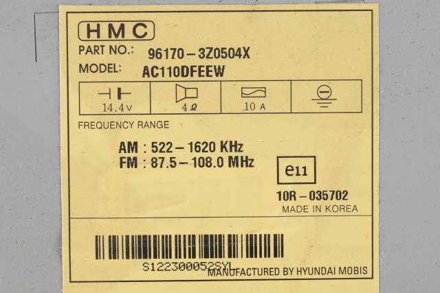 Bilstereo til Hyundai i40 2012-2017  (HYUNDAI|96170-3Z0504|)