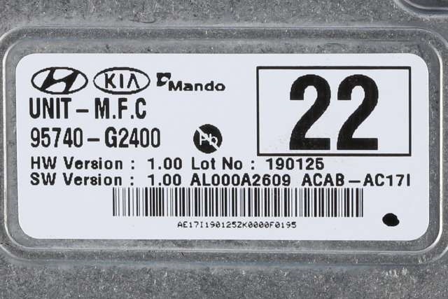 Parkeringskamera foran til Hyundai Ioniq Electric 2016-2019 (Fase 1)  (HYUNDAI|95740-G2400|)