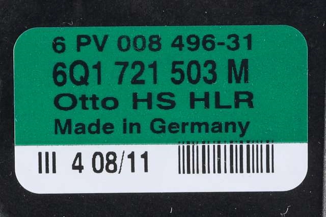 Pedal gass til Audi A1 2010-2014 (Type I, Fase 1)  (HELLA|6PV 008 496-31|6Q1 721 503 M|)