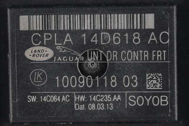 Styreenhet dør venstre foran til Land Rover Range Rover 2013-->> (Type IV)  (LAND ROVER|CPLA-14D618-AC|)