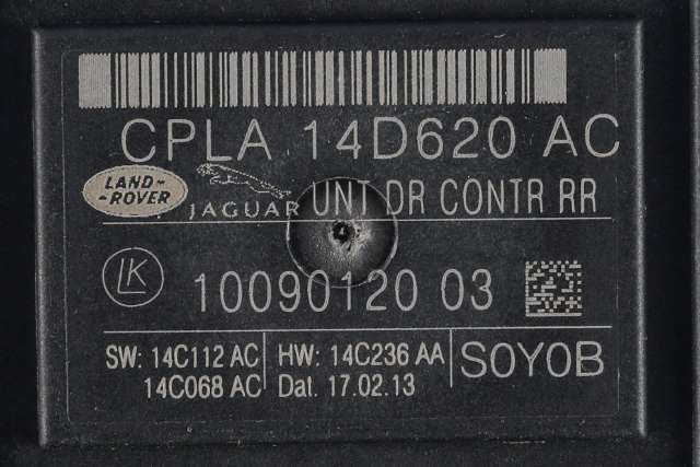 Styreenhet dør venstre bak til Land Rover Range Rover 2013-->> (Type IV)  (LAND ROVER|CPLA-14D620-AC|)