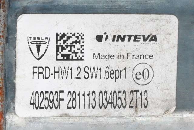 Ruteheis høyre foran til Tesla Model S 2013-2016 (Fase 1)  (TESLA|6006651-00-G|)