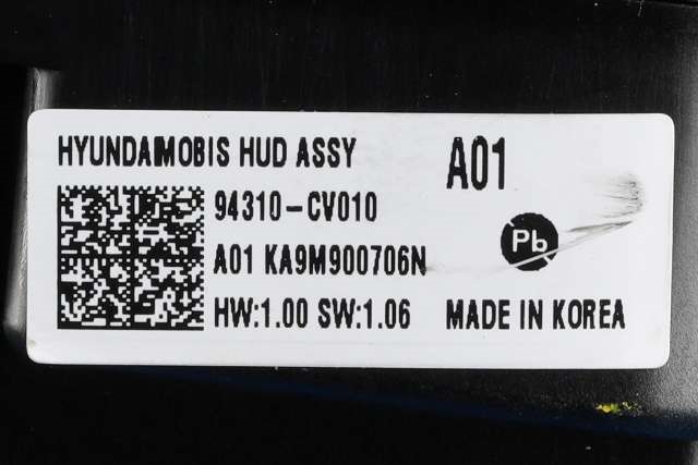 Instrument head-up display (HUD) til Kia EV6 2021-->>  (KIA|94310-CV010|)
