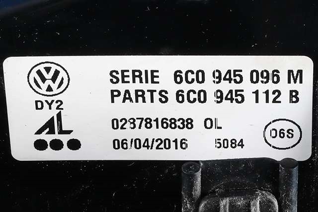 Baklykt høyre til VW Polo 2014-2017 (Type V, Fase 2)  (VAG|6C0 945 096 M|)