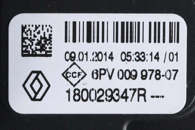 Pedal gass til Renault Clio 2012-2016 (Type IV, Fase 1)  (HELLA|6PV 009 978-07|1800 29347R|)