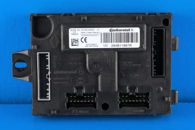 Styreenhet comfort (BCM) til Renault Clio 2012-2016 (Type IV, Fase 1) (CONTINENT|A2C86184600|284B 11867R|)