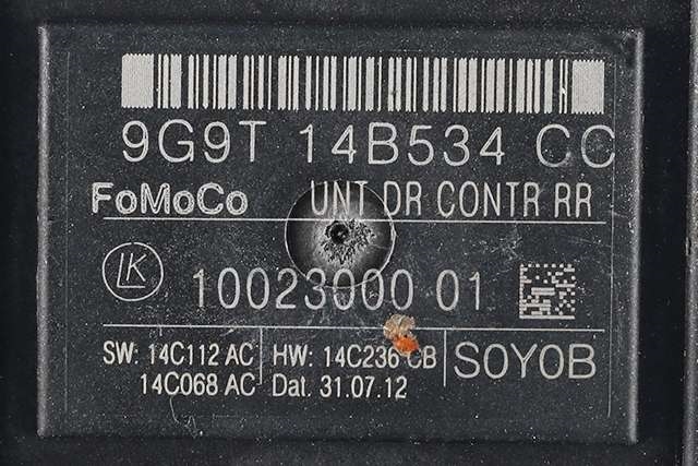 Styreenhet dør venstre bak til Volvo V70 2007-2013 (Type III, Fase 1)  (FORD|9G9T-14B534-CC|)