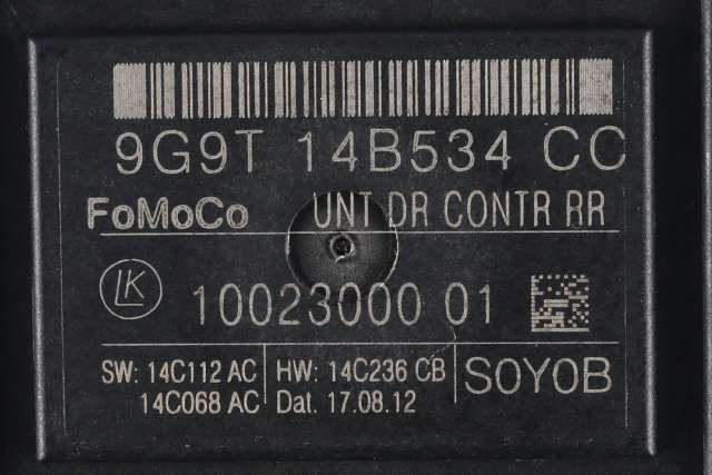 Styreenhet dør høyre bak til Volvo V70 2007-2013 (Type III, Fase 1) (FORD|9G9T-14B534-CC|)