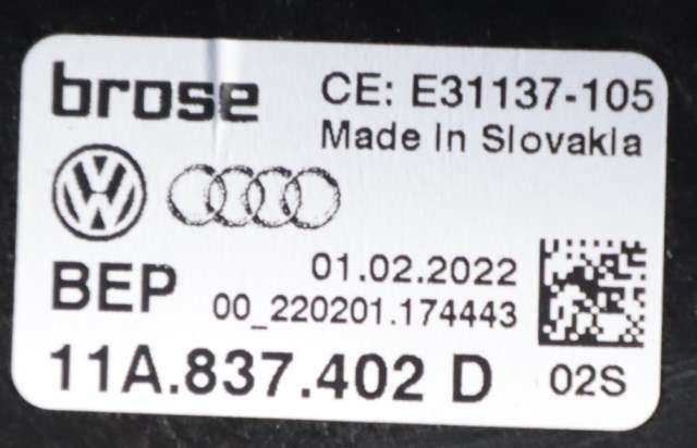 Ruteheis høyre foran til VW ID.4 2020-->>  (VAG|11A 837 402 D|4K0 959 812 A|)